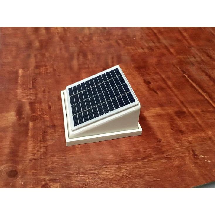 68CFM Plastic Solar Wall Fan 2.5W Ventilator Extractor Airduct Diameter 120mm for Shed Greenhouse
