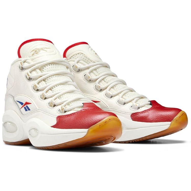Reebok Кроссовки Question Mid Unisex Chalk Vector Red Vector Blue GZ7099