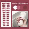 24Pcs Full Cover Solid Color Fake Nails Wearable Press-on Nails  Women