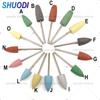 10pcs or 15 Pcs  Dental Resin Silicone Rubber Burs 2.35mm Dental ASilicone Kit Polishers Polishing Burs Dental Lab Laboratory Material