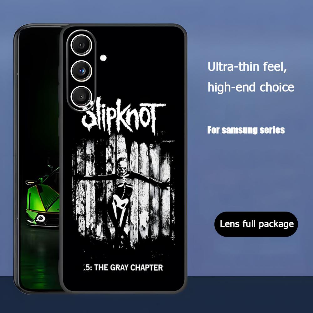 Популярный чехол для телефона Rock с изображением группы Slipknot для Samsung Galaxy S25 S24 S23 S22 S21 S20 Plus Ultra Note20 Мягкий черный