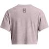 Under Armour Футболка Anywhere UA Run с коротким рукавом и круглым вырезом с логотипом, женская, фиолетовая 1386343-015