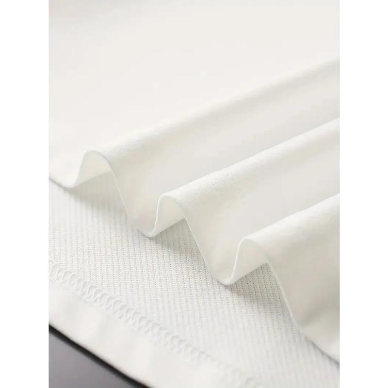 Европейские размеры Мужская повседневная футболка, Креативный стиль с буквенным принтом, С коротким рукавом, Стильная и универсальная, для весны и лета