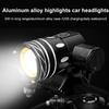 Bicycle Headlight Aluminum Alloy Waterproof Zoom USB Rechargeable Modes Adjustable MTB Road Mountain Bike Night Riding LED Front Lamp