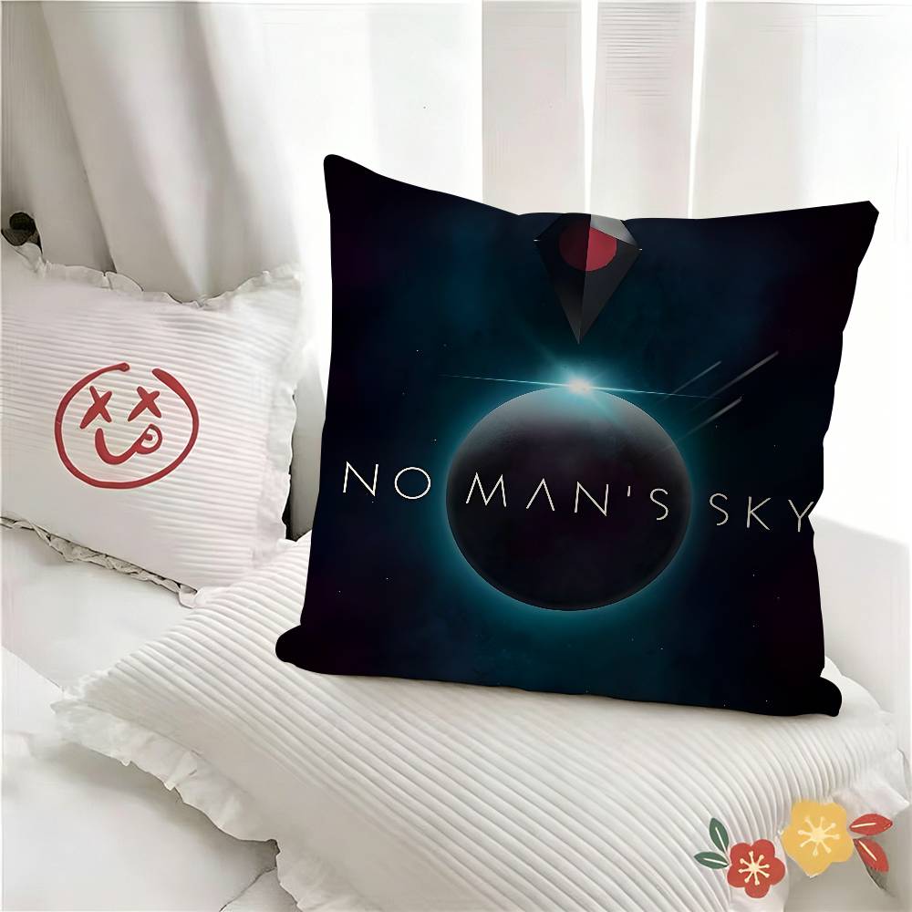 pc No Man S Sky Space Game Classic Anime Pillow Case Fashion Square Pillowcase Bedroom Sofa Room Ins Decoration Leisure