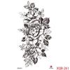 1PCS Waterproof Tattoos Temporary Tattoo Sticker Flowers Rose Body Tattoos for Women Art Arm Hand Tattoos Wolf Tiger Lion Painting Tatoos