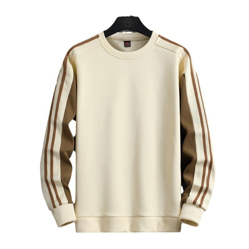Men's Sweatshirt New Autumn New Versatile Long-sleeved T-shirt Pullover Round Neck Sweatshirt Men's Bottoming Shirt Large Size