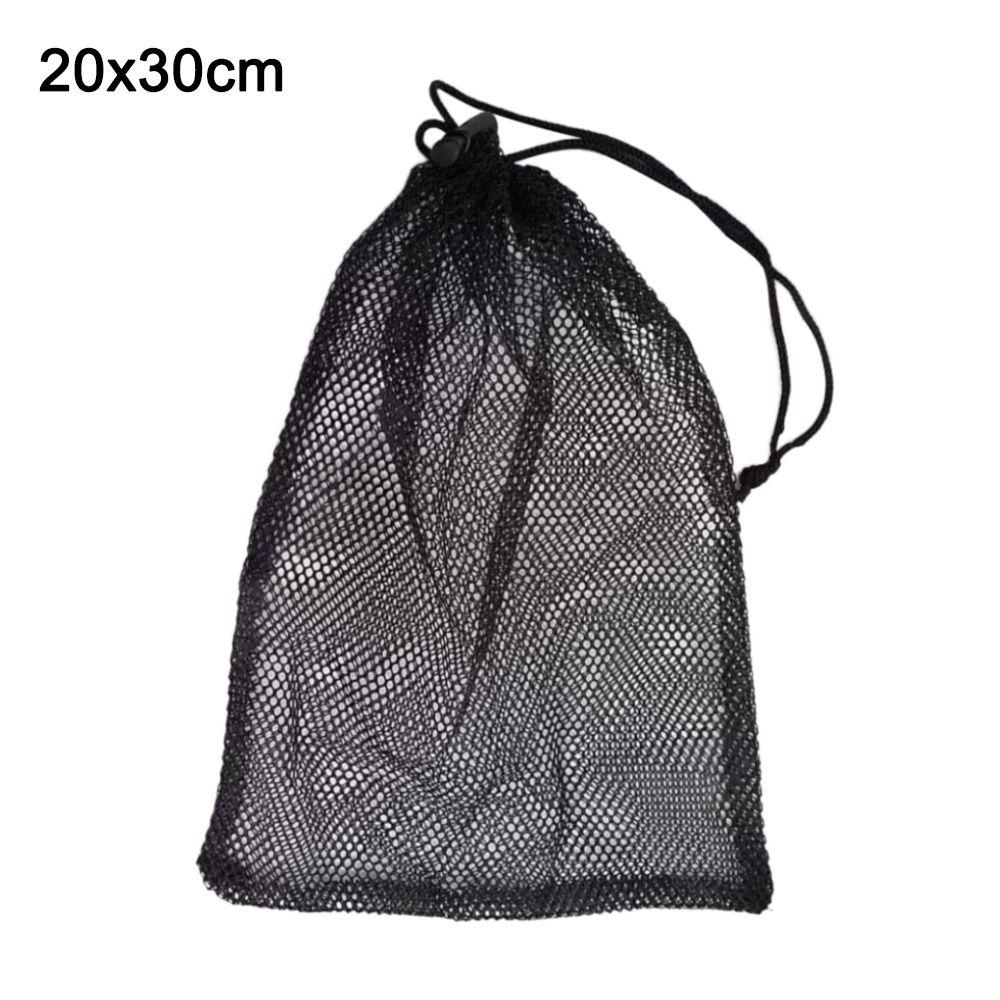 Нейлоновый мешок для белья, черный сетчатый мешок, прочный мешок для хранения на шнурке