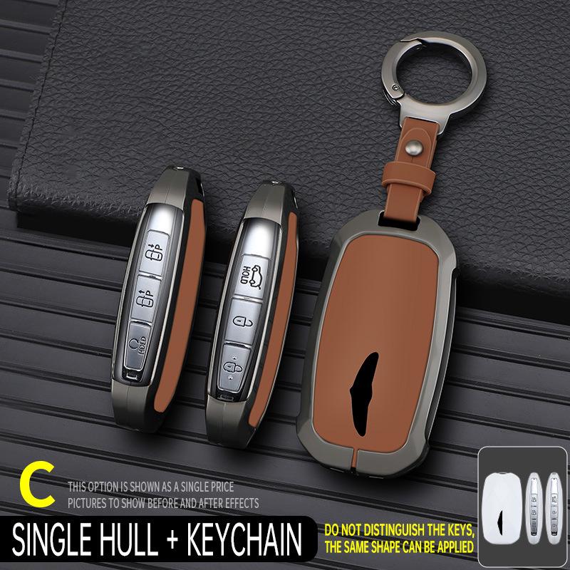 Genesis C Model Мужская кожаная ключница - Минималистичный высококлассный брелок-подвеска