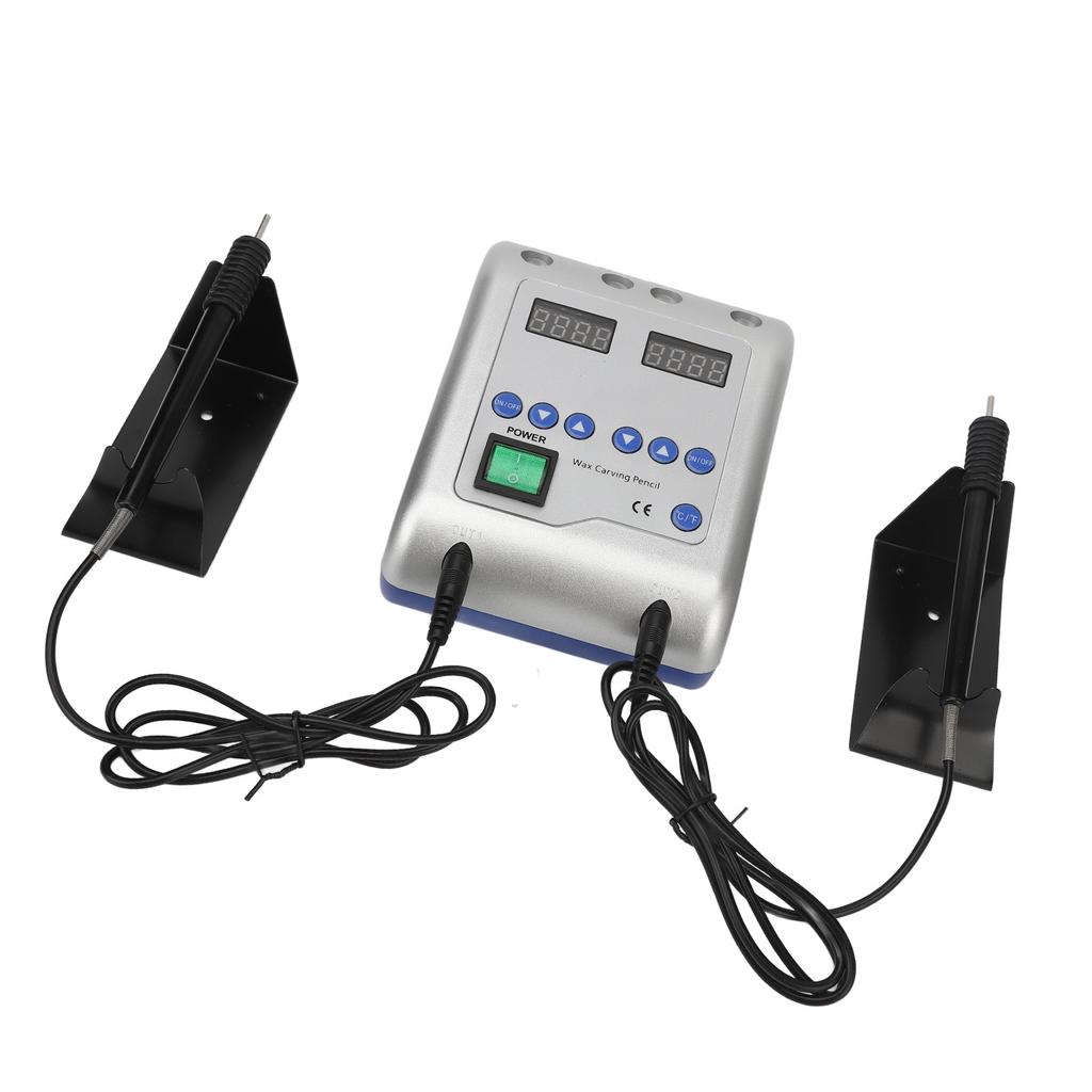 Dental Electric Wax Knife Double Carving Pencil Adjust Temperature Dental Wax Carver