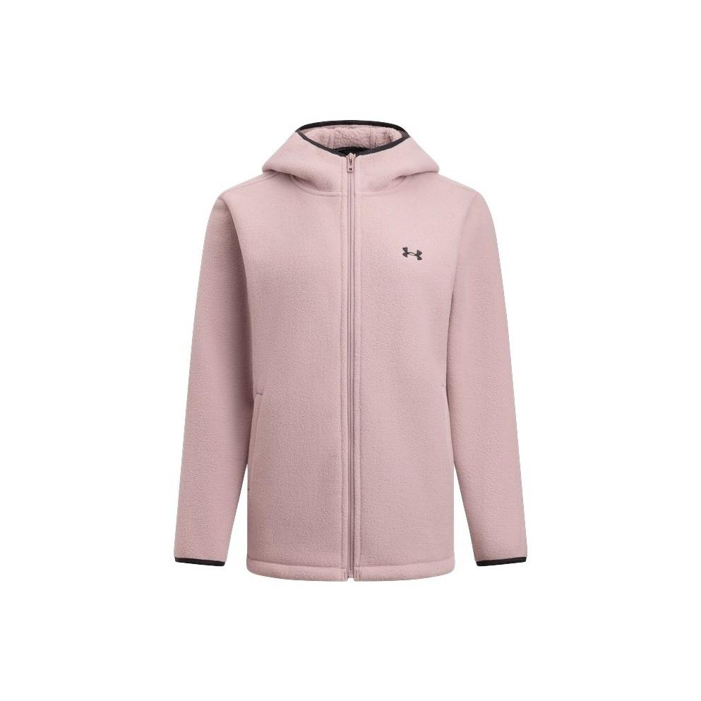 Under Armour Худи спортивное женское вязаное с логотипом, цветной блок, с длинным рукавом, флисовая куртка 6010177-673