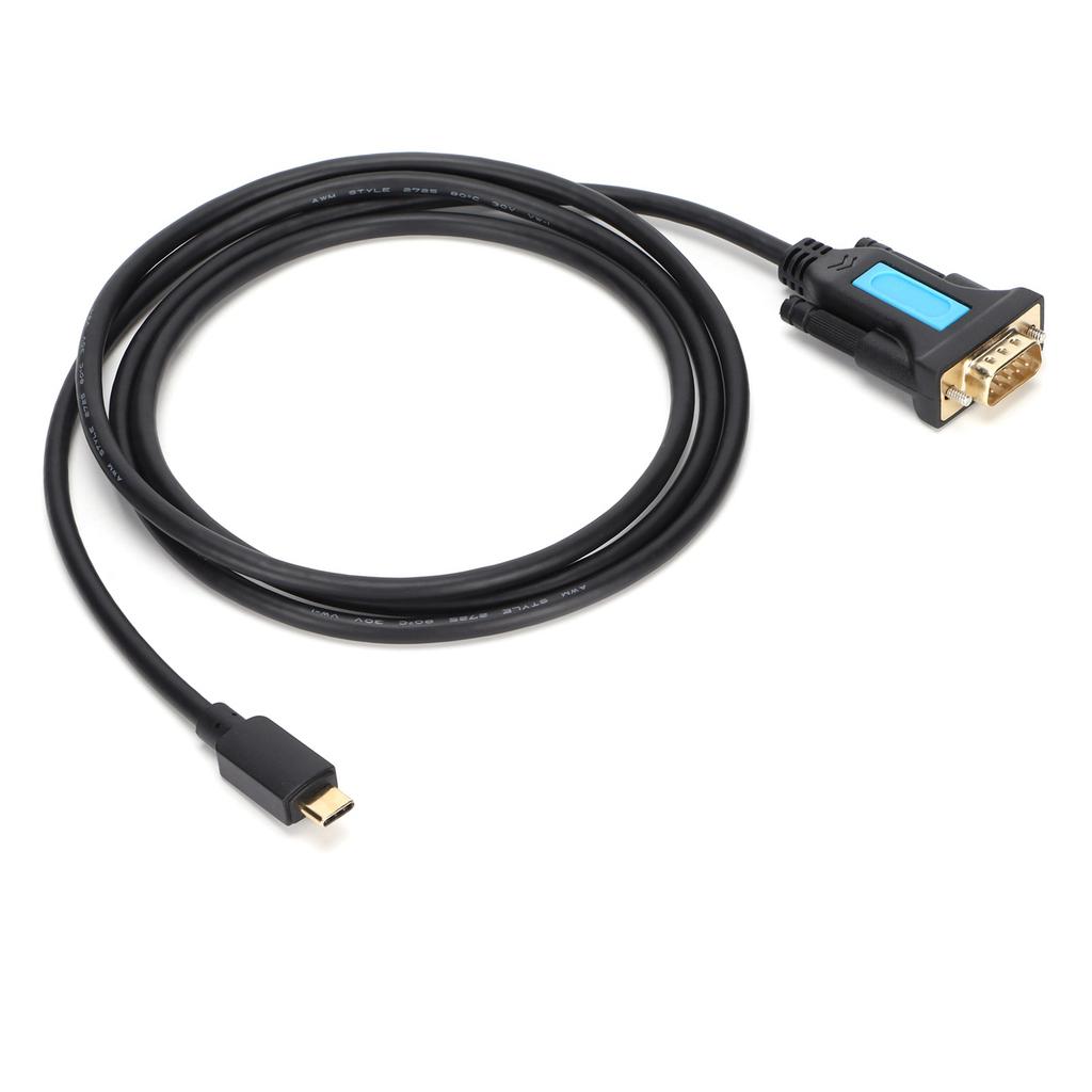 Адаптер USB-RS232, преобразователь TypeC-DB9, последовательный кабель для сканера, модема, принтера, ПК