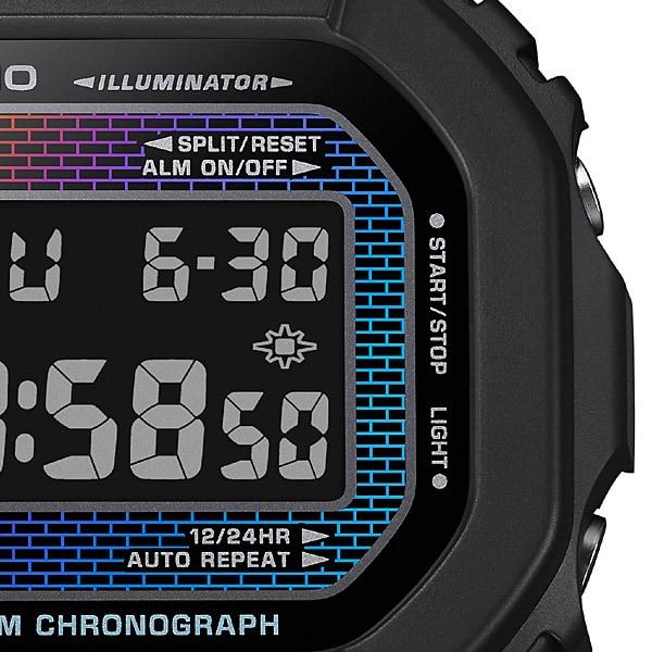 Casio Мужские часы G-SHOCK DW-5600RW-1JF [G-SHOCK Brick Pattern Design] Square Watch Black Digital