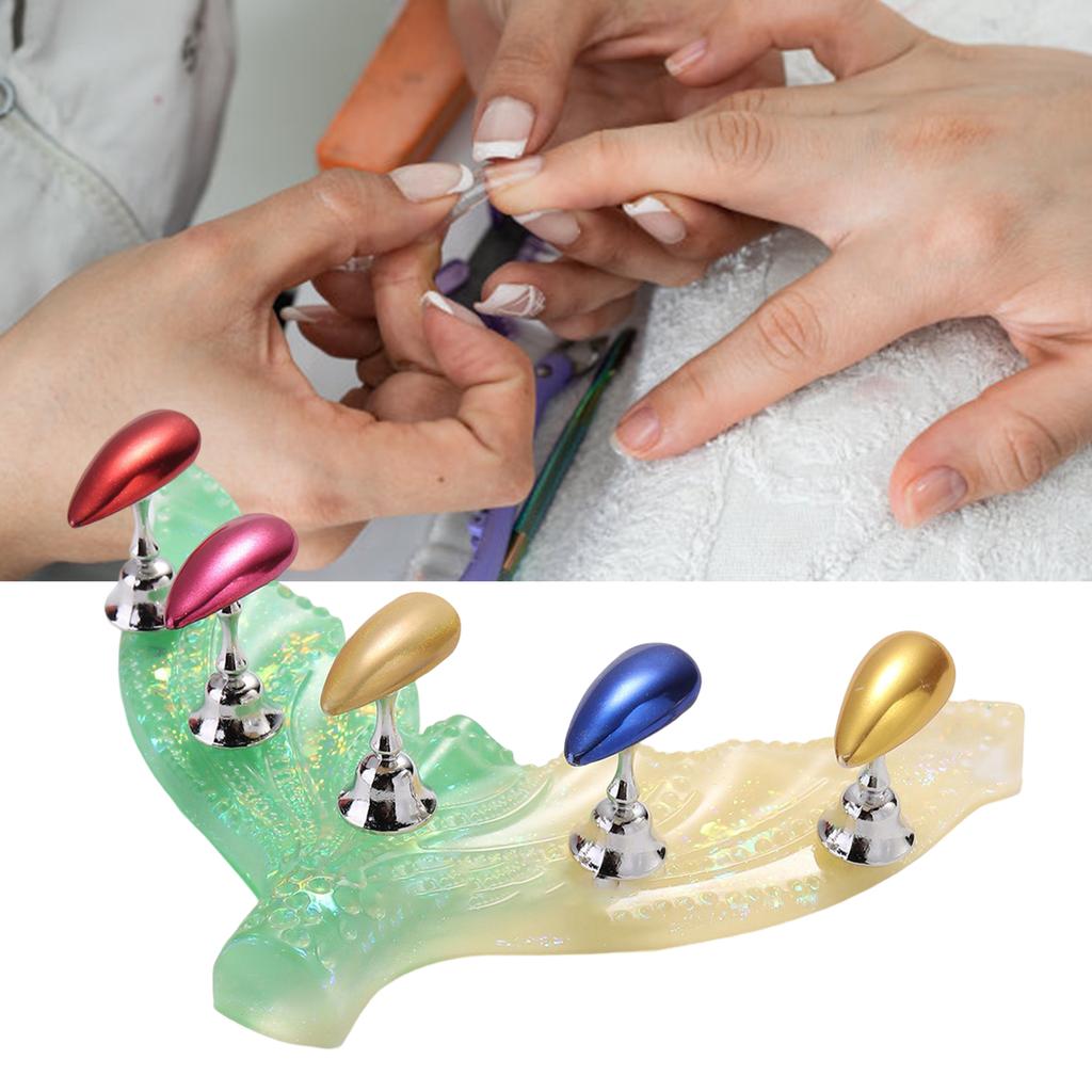 Подставки для практики акрилового нейл-арта, магнитные держатели для типсов, учебные стенды для демонстрации ногтей, держатели для ногтей своими руками