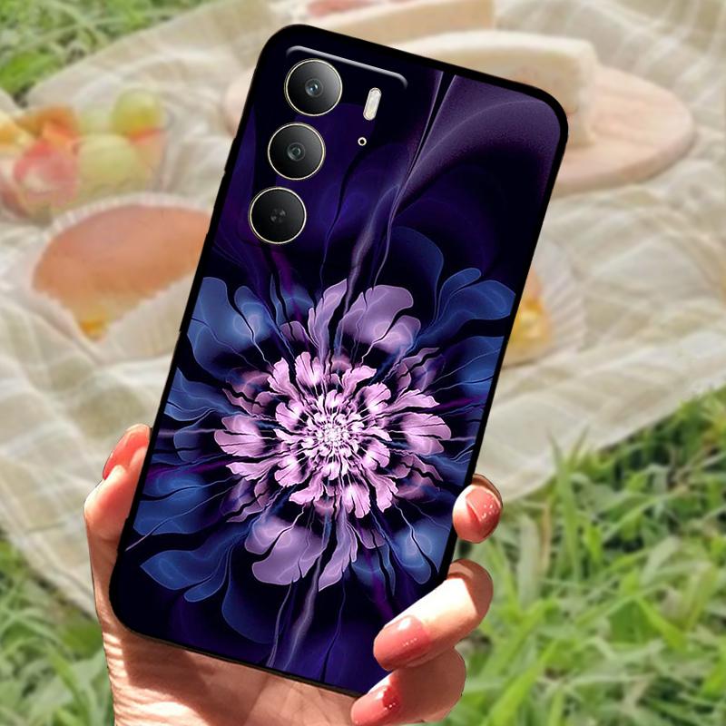 Чехол для Realme C75 Ударопрочный ТПУ Силиконовый Чехол для Телефона Для Oppo Realme C75 4G Fundas Бампер Чехол Модный Мягкий Защитный Корпус
