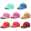 Женская и мужская летняя шляпа с изогнутым солнцезащитным козырьком, сплошной цвет, винтажная мытая бейсболка, уличная солнцезащитная шляпа, регулируемые спортивные кепки