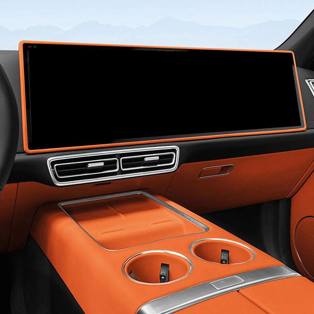 Для Leading Ideal LiXiang L7 L8 L9 2024 2024 Автомобильный экран Рамка Дисплей Край Защитная крышка Силиконовый Защитный Чехол с Центральным Управлением