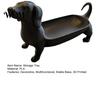 3D Printed Dog Statue Dachshund Storage Tray for Jewelry Keys Earrings, Creative Desktop Modern Entryway Decor Organizer, Tabletop Ornaments
