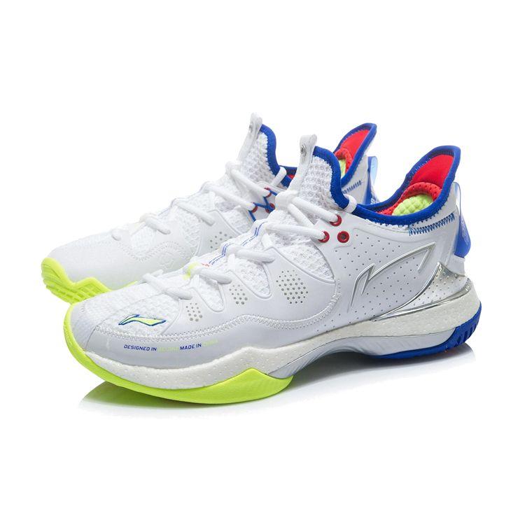 Li Ning Battle Axe 3 Non-Slip Breathable Low-Top Badminton Shoes Unisex Shoes White AYAR025-1