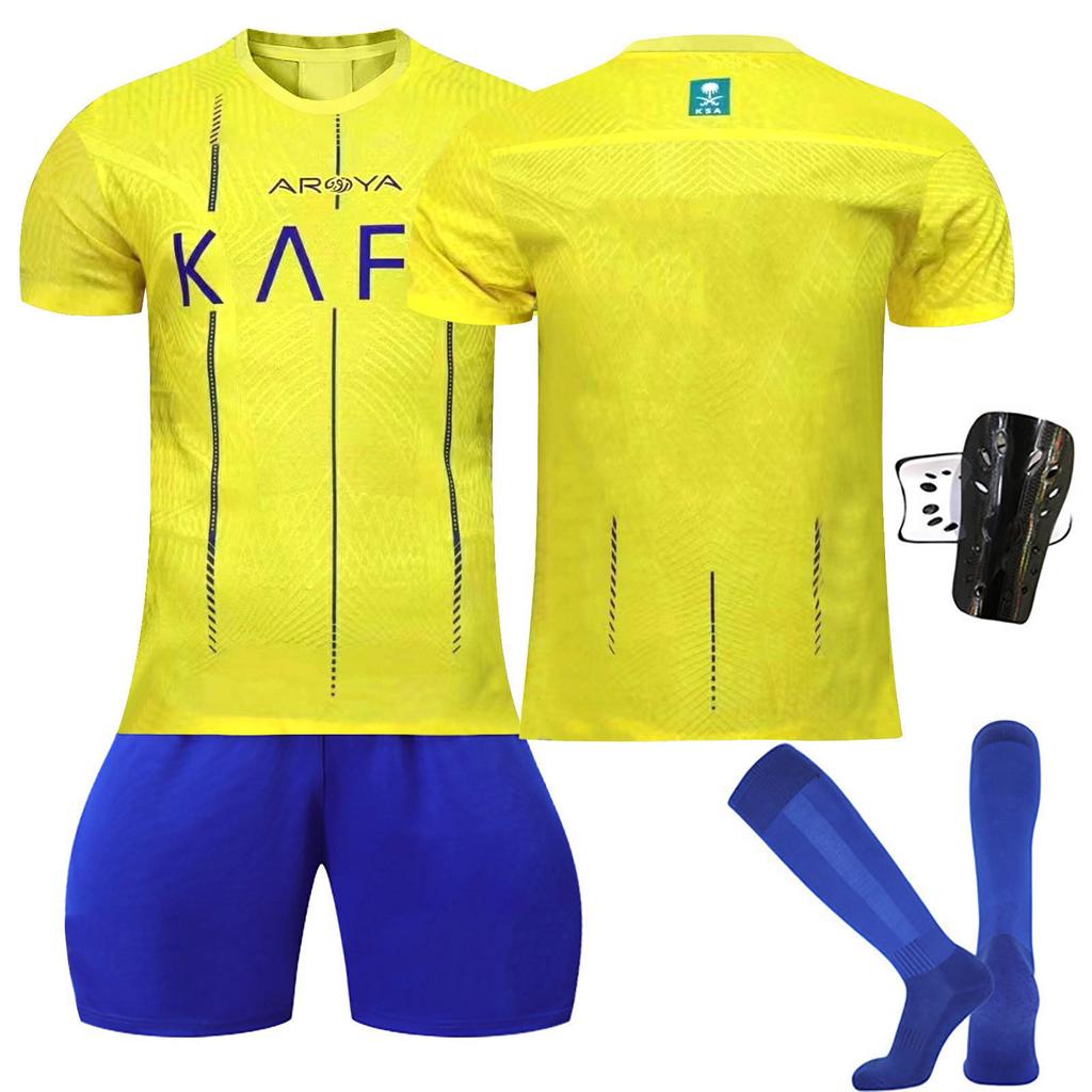 2324 Football Jerseys Shorts Socks Set New Season Shorts Socks Kneepad Adult Sizes Outfits