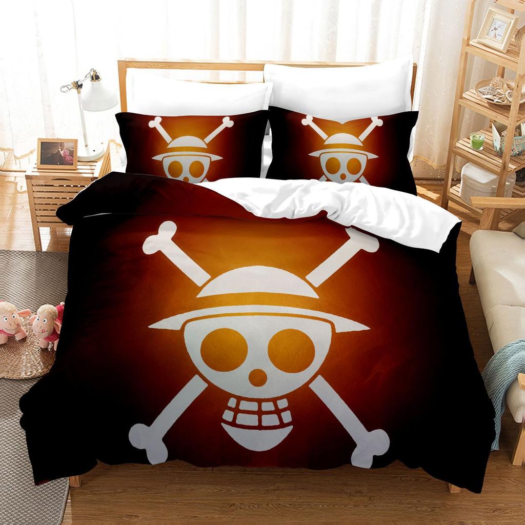 Animation Cartoon 3D Digital Printing Quilt Set Three-Piece Set