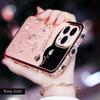 Блестящий розовый чехол для телефона со стразами и кристаллами для iPhone 15 Pro Max 13promax 12pro max, металлический каркас с бриллиантами, защита камеры, женский