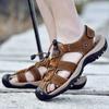 New Genuine Leather Men Shoes Summer New Large Size Men 'S Sandals Men Sandals Fashion Sandals Slippers Big Size 38 -47