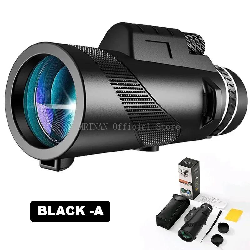 Портативный телескоп 80x100 с зумом HD 5000 м, складной мощный телескоп для охоты, спорта, активного отдыха, кемпинга, путешествий