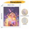 Disney Rapunzel oil paint by numbers painting kit handmade diy home decor gifts princess art wall hangings modern craft hobby creative set