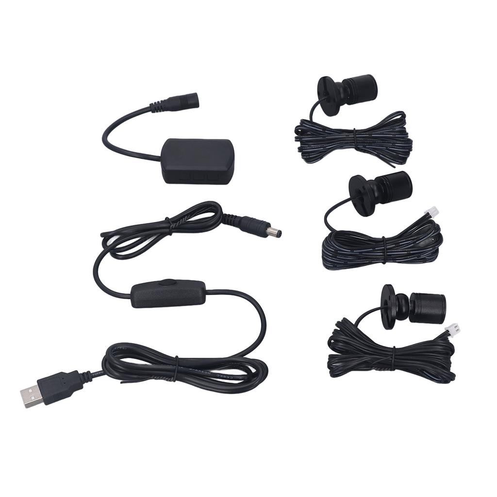 Mini LED Spot Lights 5V USB Showcase Display Light 1 To 3 Dimmable Small Cabinet Light for Jewelry Collection Black