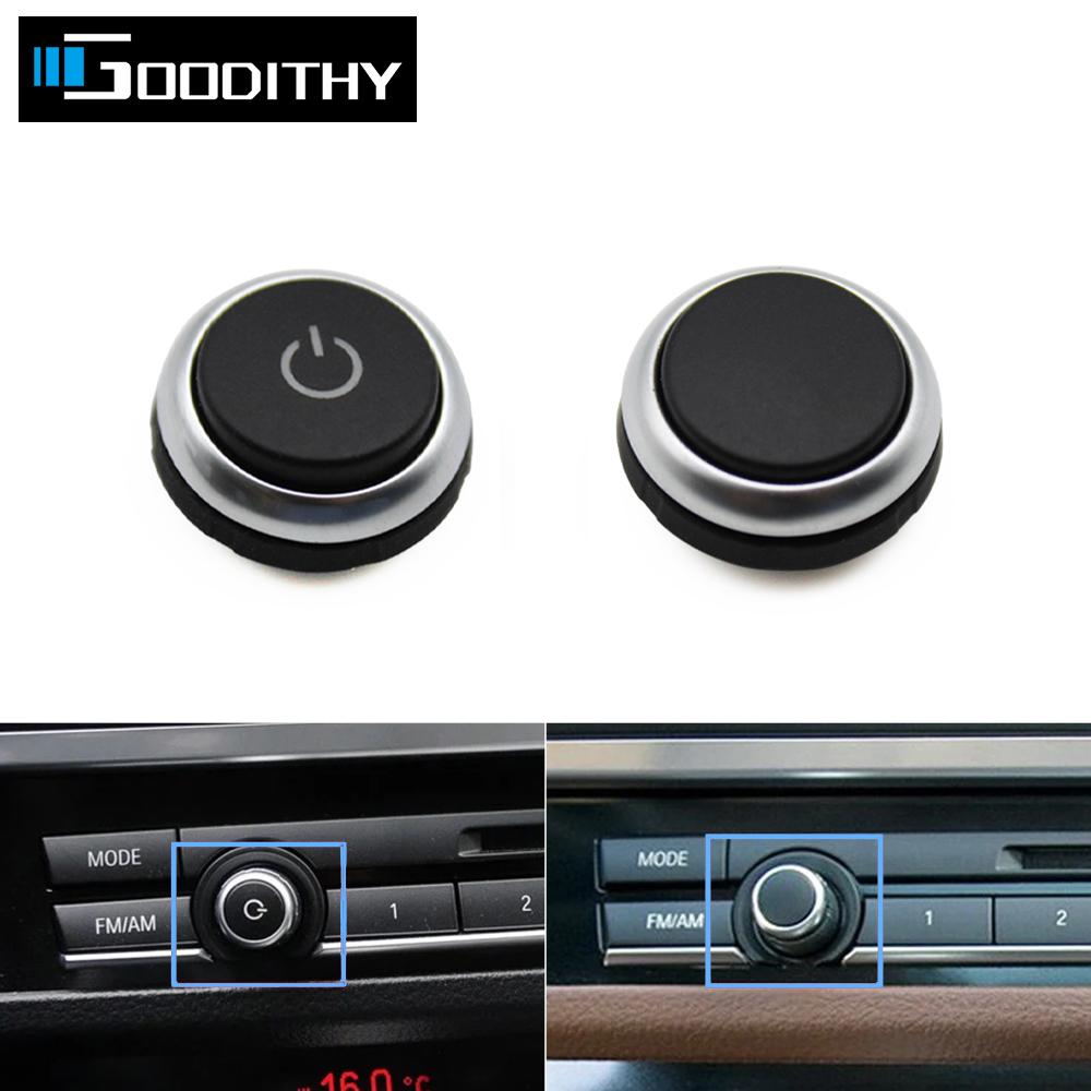 Car Front Console Air Conditioner Radio Switch Volume Knob Switch Button For BMW 5 7 Series F10 F01 F02 F07 F15 F16 63139328426