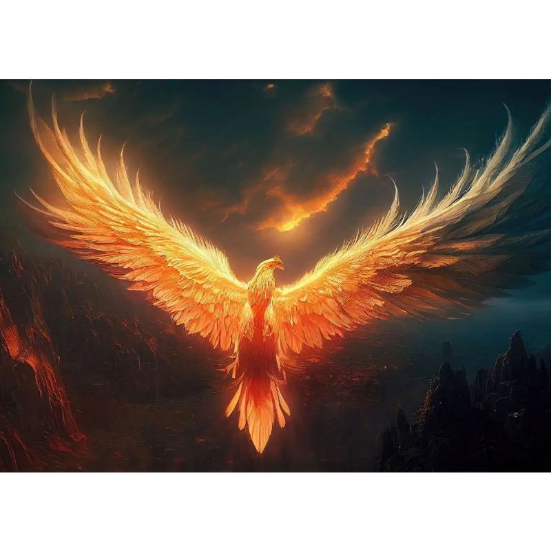 Retro Art Legends Phoenix Bird Posters Canvas Painting And Print Wall Art HD Pictures for Living Room Home Decor Frameless Gifts