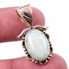 Natural Aquamarine Gemstone 925 Solid Sterling Silver TwoTone Pendant 1.25" W7R46