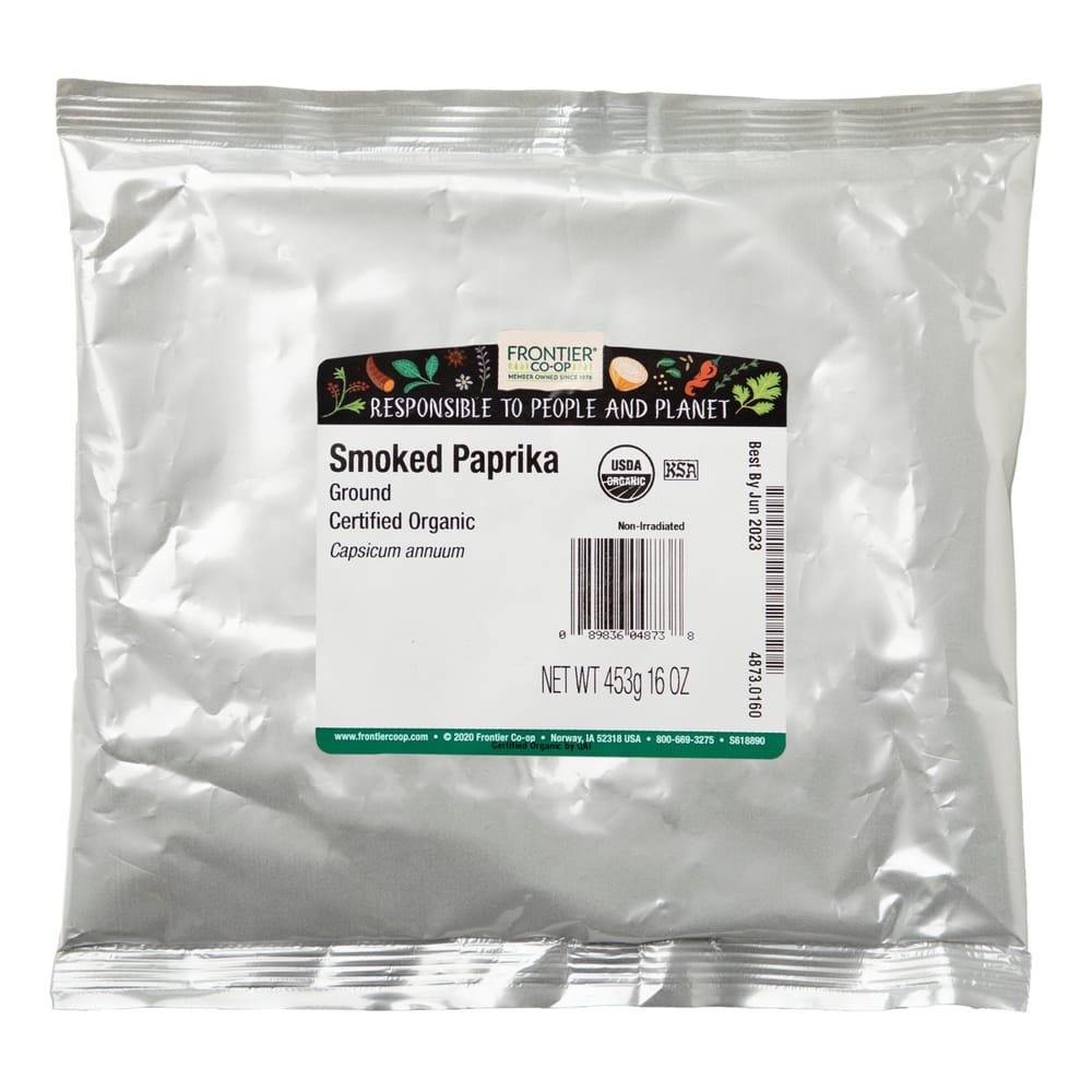 Frontier Natural Products Копченая паприка молотая 453 г (16oz)