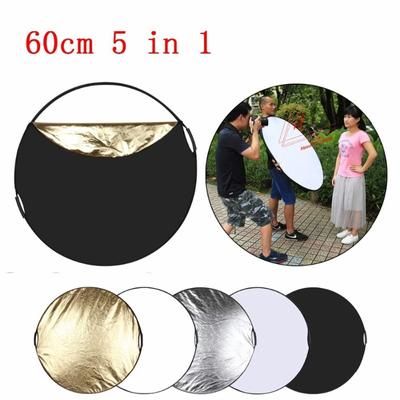 24 "60 см 5 в 1 мульти складной фон для фотостудии, отражатель, панели, портативный складной светильник, круглый отражатель для фотосъемки
