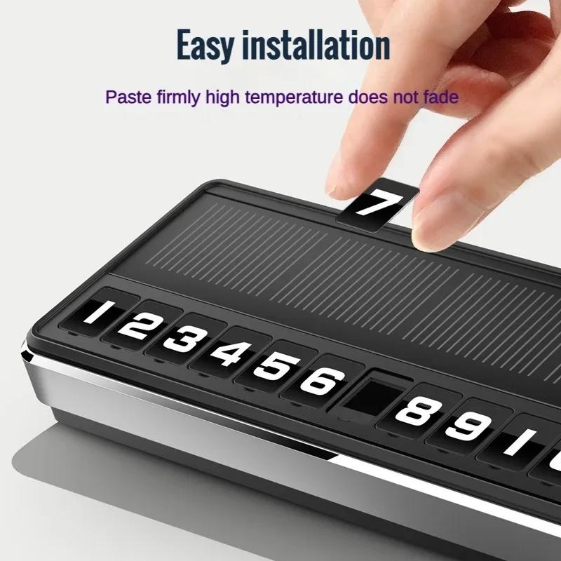 Универсальная металлическая автомобильная временная парковочная карта, поворотная табличка с номером телефона, алюминиевые наклейки, парковка, остановка в авто-стиле, автомобильные аксессуары