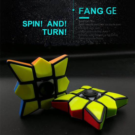 EDC Cube Spinner Гибкая красочная детская игрушка-спиннер для снятия стресса Cube Spinner для детей
