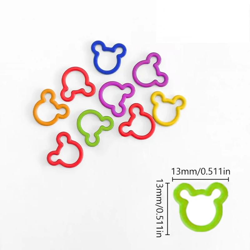 60PCS Geometric-Shaped Metal Stitch Markers,DIY Knitting Supplies, Crochet & Sewing - Decorative & Functional Craft Accessories