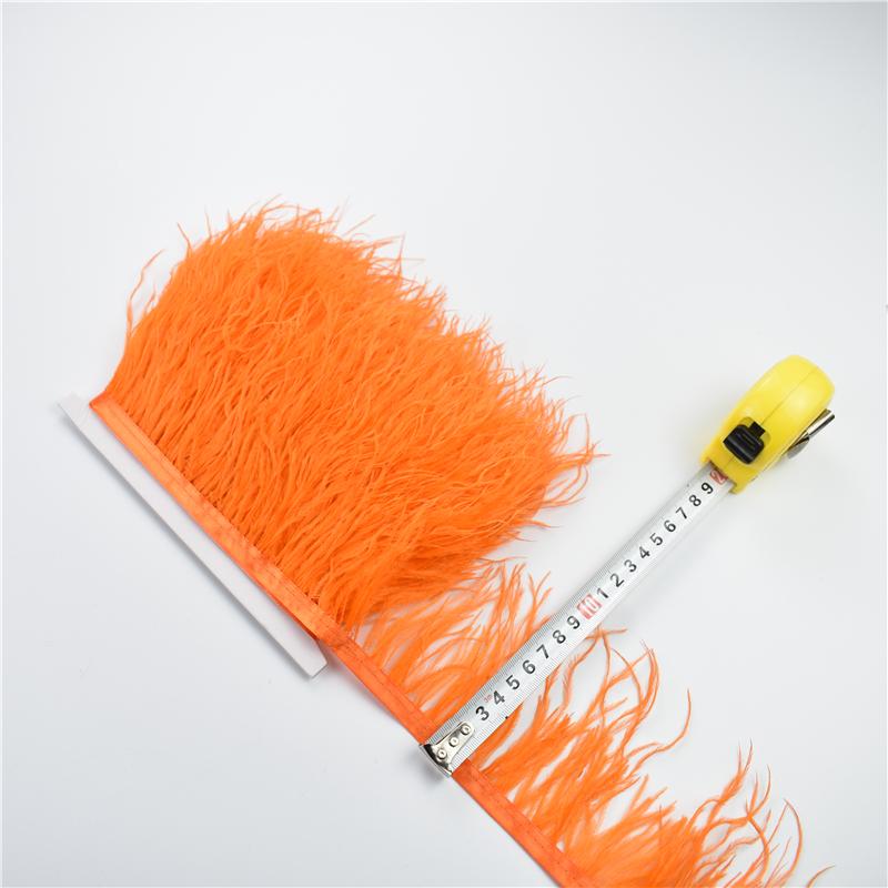 Перья1Метр Натуральная бахрома из страусиных перьев 8-10 см Цветные пушистые перья Отделка для шитья платьев Декор одежды Декор для вечеринок