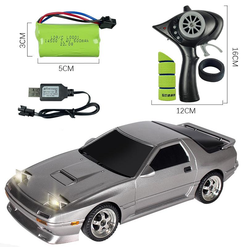 Новая модель AE86 RX-7 1:18 RC Drift Car 1/18 2.4G Пульт дистанционного управления ESP Гироскоп LED Мини RC Гоночный автомобиль Игрушки Дети Подарок