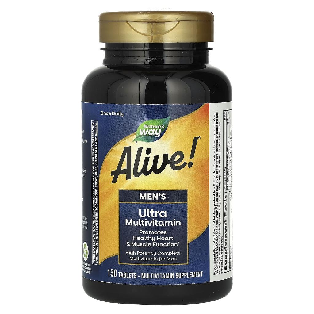 Nature'S Way, Alive! Men's Ultra Multivitamin, 150 Tablets