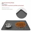 Waterproof Pet Food Mat Large Silicone Pet Bowl Pad with Raised Edges Non-Slip Pet Feeding Placemat for Dogs Cats Kittens