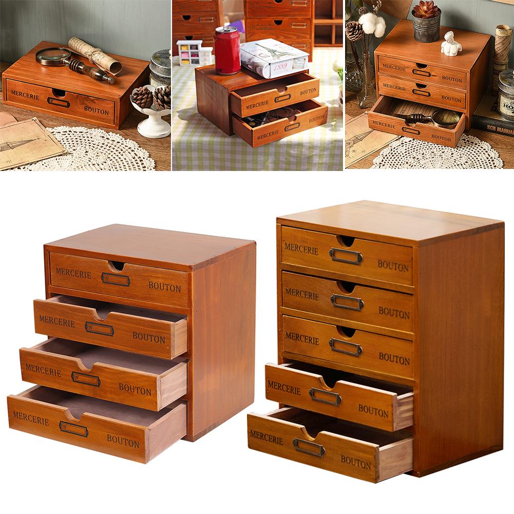 1-5 Tier Wooden Desktop Storage Cabinet – Multi-Purpose Organizer for Jewelry, Makeup, Office Files, Home & Desk Essential