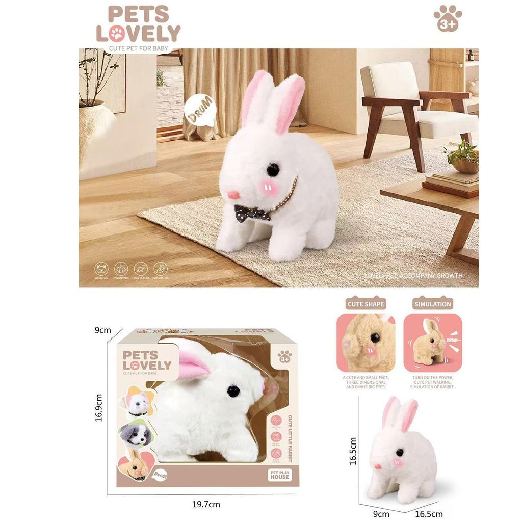 Робот-кролик Мой реалистичный робот-кролик Робот-кролик, как настоящий кролик Игрушечный кролик, ходит как настоящий кролик