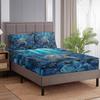 Sea Turtle Pattern 3-Piece Bedding Set With 2 Pillowcases For Living Room And Bedroom (Ocean World, Room, Decoration)