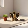 Маленький Элегантный Латунный Орнамент Богатства Большая Настольная Статуэтка Декоративный Элемент для Дома Офиса Декор для Бизнес-Успеха