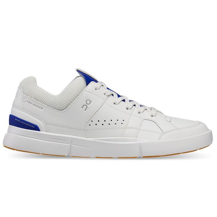 On Federer X  The Roger Fabric Leather Comfortable Casual Slip Resistant Durable Lightweight Low Top Sneakers Men Sneakers White Indigo 48.98509