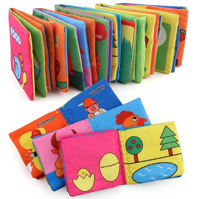 Soft And Colorful Intelligence Development Cloth Bed Cognize Book For Kids Infants