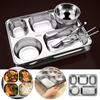 Canteen Tableware Dinner Tray Deepen Divided Fast Food Plate New Divided Plates