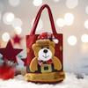 Рождественский подарок Сумочка Портативная ручка Мультфильм 3D Санта-Снеговик Лось Медведь Прочная ткань Многоразовая продуктовая конфета Вечеринка Подарочная сумка